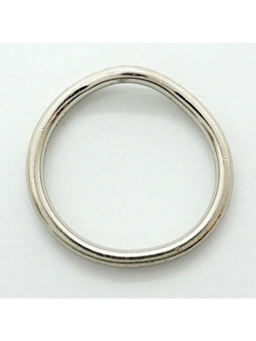 Tiffany & Co Ring Curved Band Platinum Diamond - Picture 9 of 11